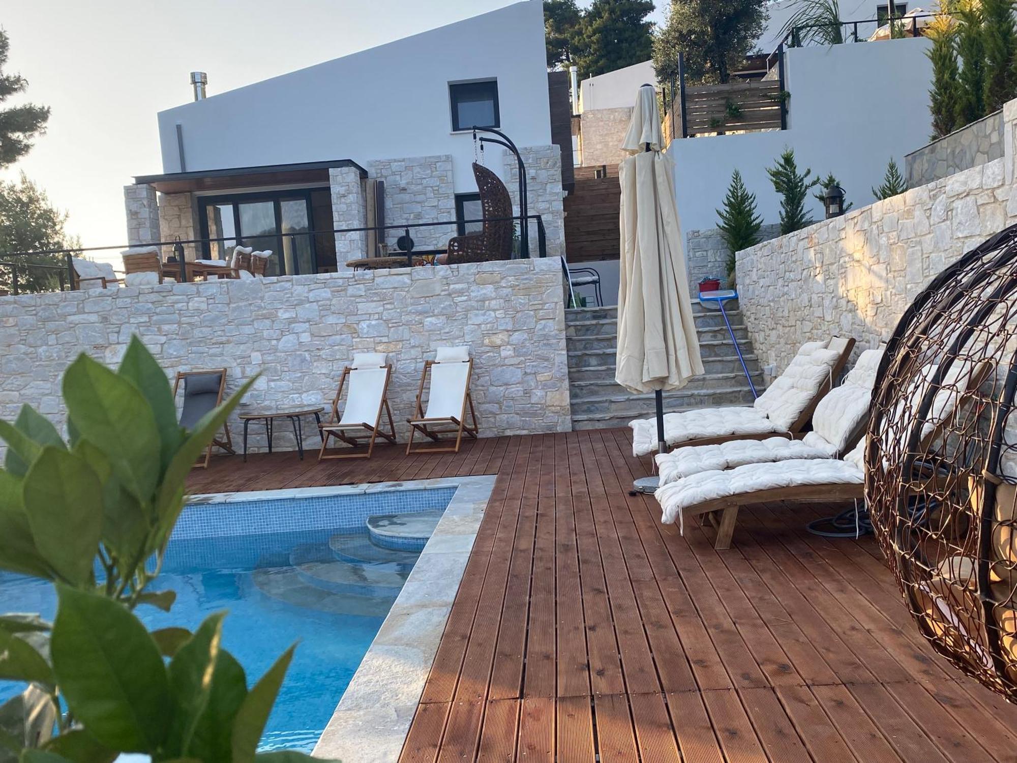 Allure Luxury Villas 3&4 Serenity Retreat Moni Evaggelistrias Ngoại thất bức ảnh